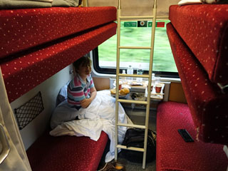 Morning in a nightjet couchette