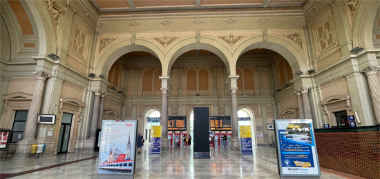 Inside Trieste Centrale station